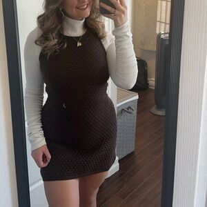 Knit sweater dress